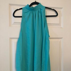 New York and Company High Collar Sleeveless Blouse